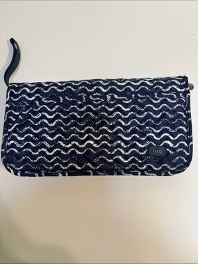 lug Tango SE Waves Blue Quilted Large Travel Wallet